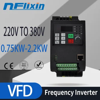 Frequency Converter For Motor 380V 1.5KW/2.2KW 1 Phase 220V Input to Three Output 380V 50hz/60hz AC Drive VFD Frequency Inverter
Frequency Converter For Motor 380V 1.5KW/2.2KW 1 Phase 220V Input to Three Output 380V 50hz/60hz AC Drive VFD Frequency Inverter