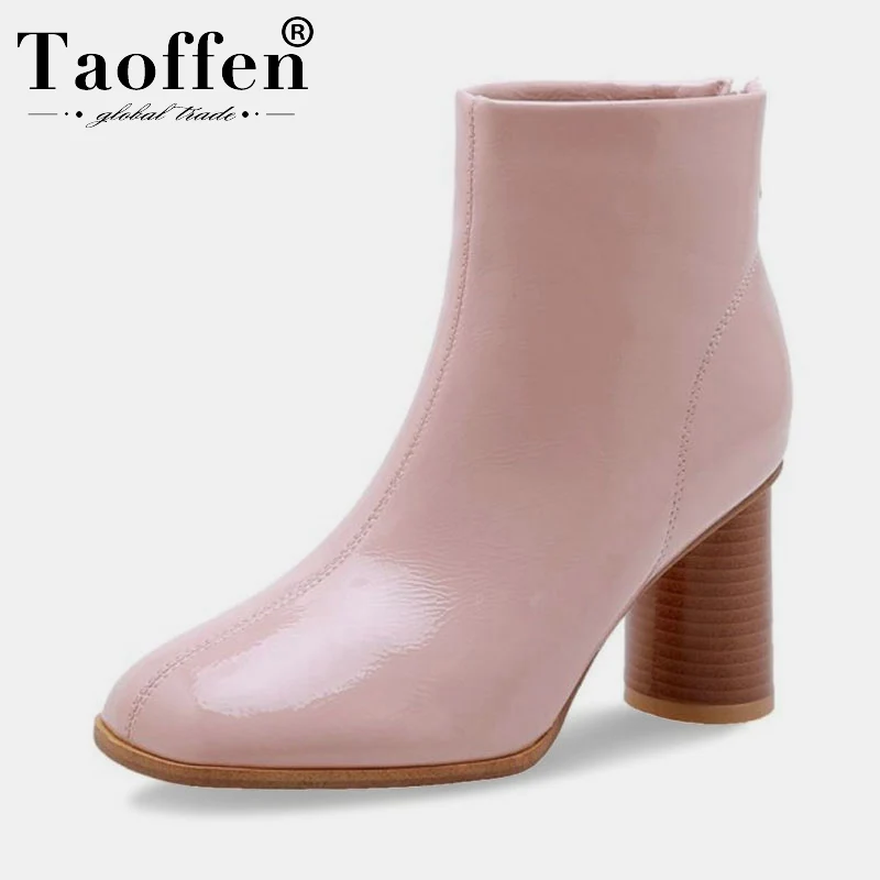 Taoffen Woman High Heels Round Toe Ankle Boots Simple Winter Casual Classics Short Boots Office Work Shoes Footwear Size 34-43
Taoffen Woman High Heels Round Toe Ankle Boots Simple Winter Casual Classics Short Boots Office Work Shoes Footwear Size 34-43