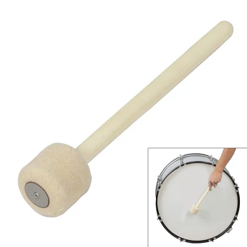 Bass Drum Wooden Drumsticks Wool Felt Head Durable Log Snare Drum Stick
Bass Drum Wooden Drumsticks Wool Felt Head Durable Log Snare Drum Stick