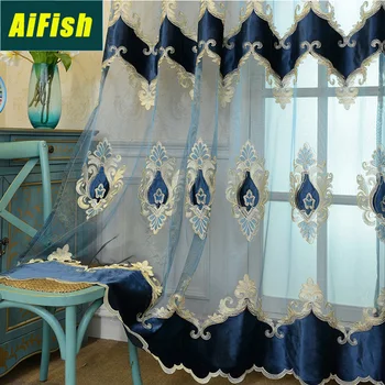 Luxury European-style Curtain Decoration Living Room Study Velvet Embroidery Design Curtains Bedroom Curtains Custom M021-4
Luxury European-style Curtain Decoration Living Room Study Velvet Embroidery Design Curtains Bedroom Curtains Custom M021-4