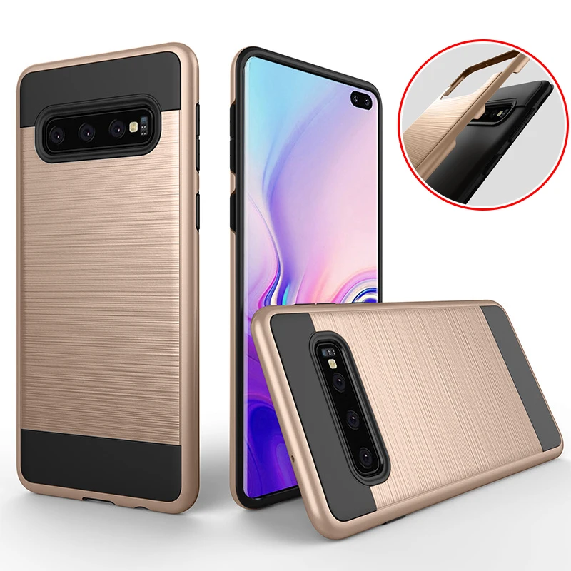 

Brushed Armor 2 In 1 Drop Protective Case For Samsung S10 S8 S9 Plus Note 10 Pro Note 8 9 Case