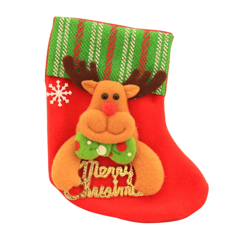 christmas stockings socks santa claus candy gift bag xmas