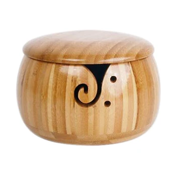 Bamboo Yarn Bowl Holder with Lid for Yarn Skeins Knitting Crochet Home Crafts for Storage Sewing
Bamboo Yarn Bowl Holder with Lid for Yarn Skeins Knitting Crochet Home Crafts for Storage Sewing