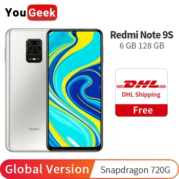 Global Version Xiaomi Redmi Note 9S 9 S 6GB RAM 128GB ROM Snapdragon 720G Octa Core 48MP Camera 6.67 inch 5020mAh Cellphone
Global Version Xiaomi Redmi Note 9S 9 S 6GB RAM 128GB ROM Snapdragon 720G Octa Core 48MP Camera 6.67 inch 5020mAh Cellphone