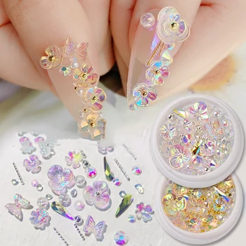 Nail Art Icy Flower Butterfly Jewelry Symphony Shell Flower Nail Rhinestone Bead Boxed Nail Art Decoration nails accessories
Nail Art Icy Flower Butterfly Jewelry Symphony Shell Flower Nail Rhinestone Bead Boxed Nail Art Decoration nails accessories
