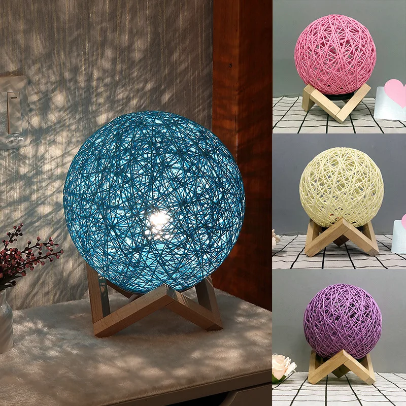 LED Romantic Night Light Creative Starry Table Lamp Bedroom Rattan Moon Light Starry Bedside Fantasy Rattan Ball Xmas Decor
LED Romantic Night Light Creative Starry Table Lamp Bedroom Rattan Moon Light Starry Bedside Fantasy Rattan Ball Xmas Decor