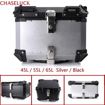 65L 55L 45L Aluminum Motor Rear Storage Top Tool Box Luggage Helmet Case Trunk Toolbox Waterproof For BMW HONDA YAMAHA KAWASAKI 
65L 55L 45L Aluminum Motor Rear Storage Top Tool Box Luggage Helmet Case Trunk Toolbox Waterproof For BMW HONDA YAMAHA KAWASAKI
