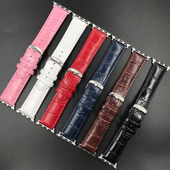 6 Colors Genuine Leather Watchband for Apple Watch Band Series 5/3/2/1Bracelet Strap 38/40mm 42/44mm Strap For iwatch
6 Colors Genuine Leather Watchband for Apple Watch Band Series 5/3/2/1Bracelet Strap 38/40mm 42/44mm Strap For iwatch