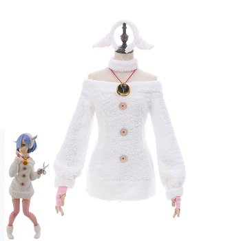 Re:Life in different world from zore Ram/Rem Cosplay Costume Fairy Tale Sheep Outfits Lovely Dress Anime Uniforms Female Pajamas
Re:Life in different world from zore Ram/Rem Cosplay Costume Fairy Tale Sheep Outfits Lovely Dress Anime Uniforms Female Pajamas