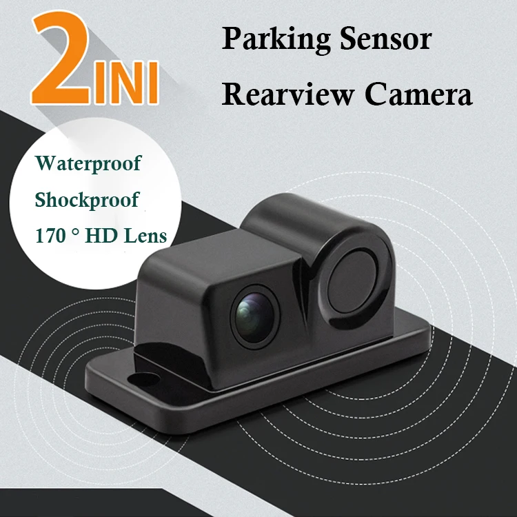 Car Parktronic 2In1 Design Camera Parking Sensor Kit Auto Reversing Rearview Backup Parking Radar 170 Degree Rear View Camera
Car Parktronic 2In1 Design Camera Parking Sensor Kit Auto Reversing Rearview Backup Parking Radar 170 Degree Rear View Camera