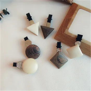 New Korean Fashion Geometric Triangle Shape Wooden Hair Clips Color Hairpins for Women Simple Hair Accessories
New Korean Fashion Geometric Triangle Shape Wooden Hair Clips Color Hairpins for Women Simple Hair Accessories