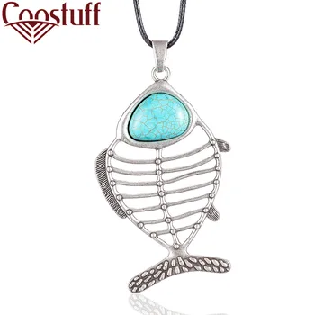 Trendy Women's Jewelry Long Necklace for Women Green Stone Fish Rope Chain Silver Color Suspension Statement Decoration 2020 
Trendy Women's Jewelry Long Necklace for Women Green Stone Fish Rope Chain Silver Color Suspension Statement Decoration 2020