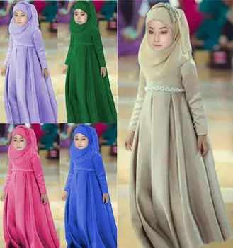 3pcs Girl's Muslim Hijab Islamic Arab Maxi Long Dress HOT Bow+Scarf+Long Dress Three Piece Set
3pcs Girl's Muslim Hijab Islamic Arab Maxi Long Dress HOT Bow+Scarf+Long Dress Three Piece Set