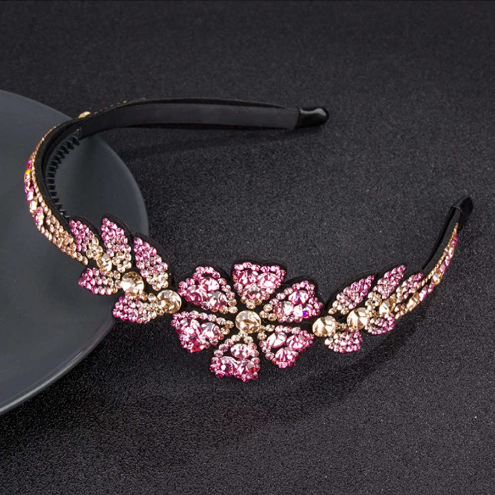 Rhinestone Flowers Wide Side Head Wear Luxury Headband for Women Rhinestone Non-slip Border Girl Hairpin Fancy Hair Accessories
Rhinestone Flowers Wide Side Head Wear Luxury Headband for Women Rhinestone Non-slip Border Girl Hairpin Fancy Hair Accessories