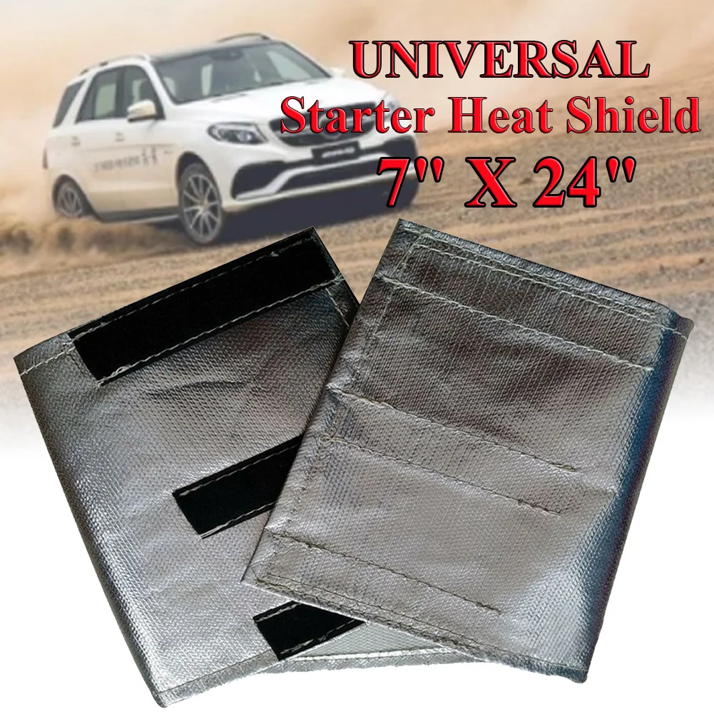 7" X 24" New Starter Heat Shield Aluminum Heat Shielding Sleeve Insulated Cove Universal Wrap Self Attaching Car Accessories
7" X 24" New Starter Heat Shield Aluminum Heat Shielding Sleeve Insulated Cove Universal Wrap Self Attaching Car Accessories
