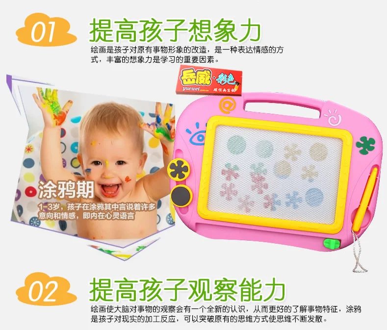 Large Size Children'S Educational Early Childhood Toy Color Magnetic Drawing Board Baby Graffiti Drawing Board WordPad Painting
Large Size Children'S Educational Early Childhood Toy Color Magnetic Drawing Board Baby Graffiti Drawing Board WordPad Painting
