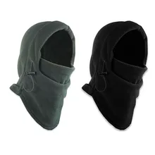 Inverno quente ecmln fleece beanies chapéus para homem crânio bandana pescoço mais quente balaclava máscara facial wargame forças especiais unisex 2019(China)