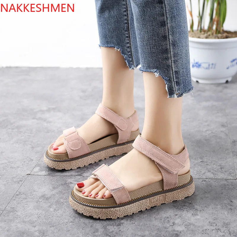 NAKKESHMEN-Summer 2020 Dull Polish Roman Style Open Toe Sandals Velcro Platform Shoes Korean-style Large Size WOMEN'S Shoes
NAKKESHMEN-Summer 2020 Dull Polish Roman Style Open Toe Sandals Velcro Platform Shoes Korean-style Large Size WOMEN'S Shoes