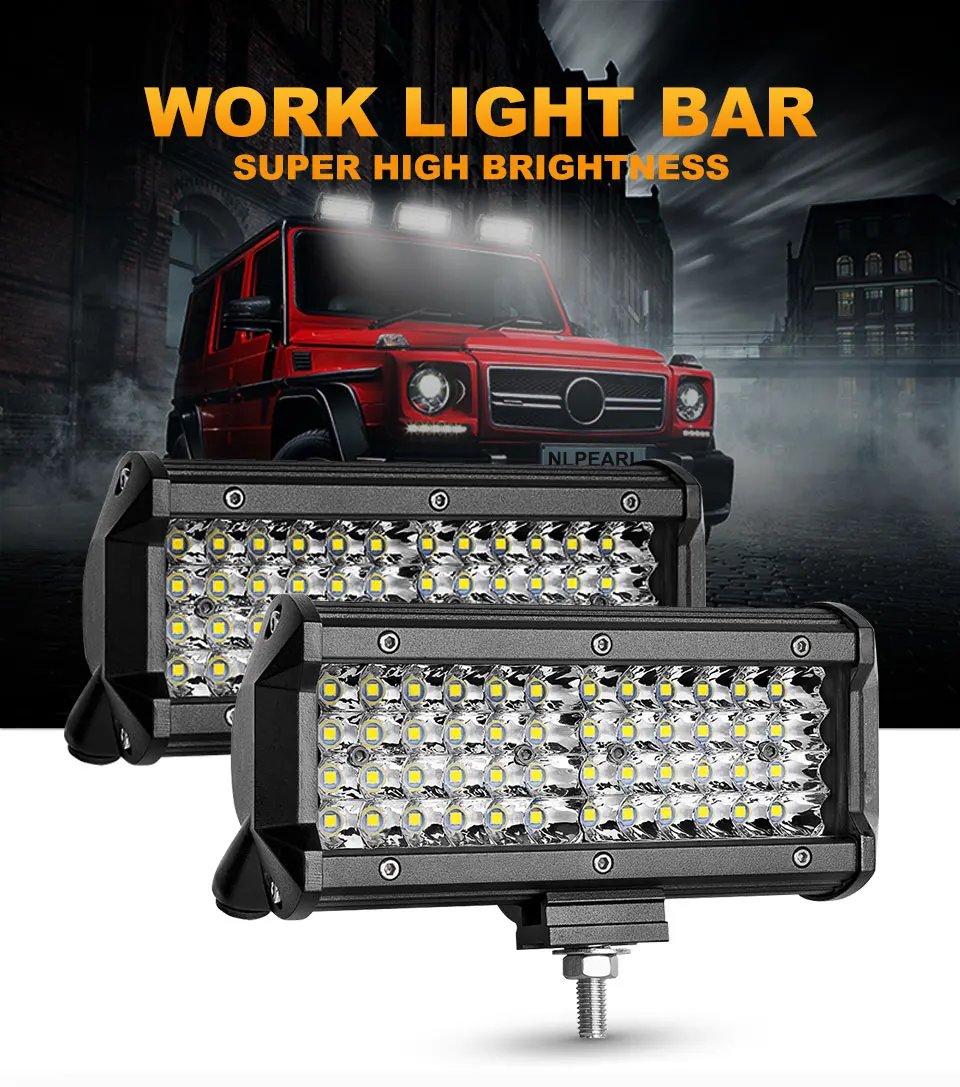 Generic LED Bar Spot Flood Combo LED Work Light Bar For Off Road Truck