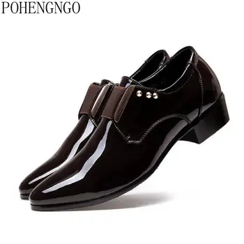 Men's Patent Leather dress shoes Black/ Brown Oxford Shoes Men Formal Wedding Footwear Comfortable Fashion Men Shoes Zapatos
Men's Patent Leather dress shoes Black/ Brown Oxford Shoes Men Formal Wedding Footwear Comfortable Fashion Men Shoes Zapatos