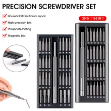 Precision Screwdriver Set Cr-V Steel Magnetic Driver and Bits Electronics Repair Tool Kit for Phones Computers Watches
Precision Screwdriver Set Cr-V Steel Magnetic Driver and Bits Electronics Repair Tool Kit for Phones Computers Watches