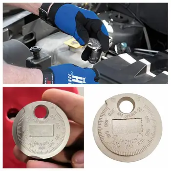 Spark Plug Gap Gauge Tool Measuring Device Coin Type 0.6-2.4mm Range Spark Plug Gauge Measuring Tool
Spark Plug Gap Gauge Tool Measuring Device Coin Type 0.6-2.4mm Range Spark Plug Gauge Measuring Tool
