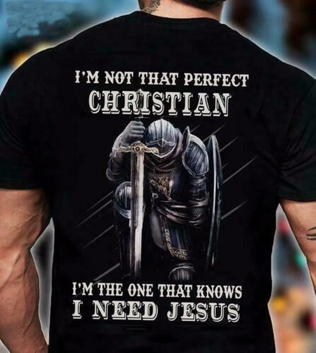 I'm Not That Perfect Christian I'm The One That Knows I Need Jesus Men T-Shirt
I'm Not That Perfect Christian I'm The One That Knows I Need Jesus Men T-Shirt