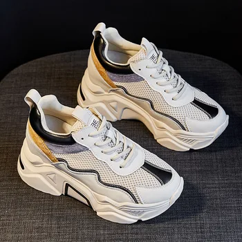 2020 Autumn New Lace Up Increase 8cm Women's Shoes Fashion Popular Platform Sports Mesh Shoes Women Student Four Seasons Shoes
2020 Autumn New Lace Up Increase 8cm Women's Shoes Fashion Popular Platform Sports Mesh Shoes Women Student Four Seasons Shoes