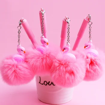 0.5mm Rollerball Pen with Pom Poms 2 PCS Pink Flamingo Design Needle Point Black Ink Pom Pom Pen Gifts For Girls Women Student
0.5mm Rollerball Pen with Pom Poms 2 PCS Pink Flamingo Design Needle Point Black Ink Pom Pom Pen Gifts For Girls Women Student