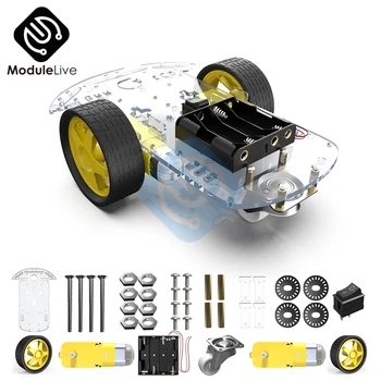 1 Set Smart Robot Motor Car Chassis Kit Speed Encoder Battery Box Case 2WD Tracking Obstacle Avoidance Intelligent Car DIY Kit
1 Set Smart Robot Motor Car Chassis Kit Speed Encoder Battery Box Case 2WD Tracking Obstacle Avoidance Intelligent Car DIY Kit