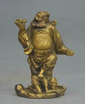 Chinese Myth Heavenly Brass ChungKuel ZhongKui Catcher ghost FengShui Statue
Chinese Myth Heavenly Brass ChungKuel ZhongKui Catcher ghost FengShui Statue
