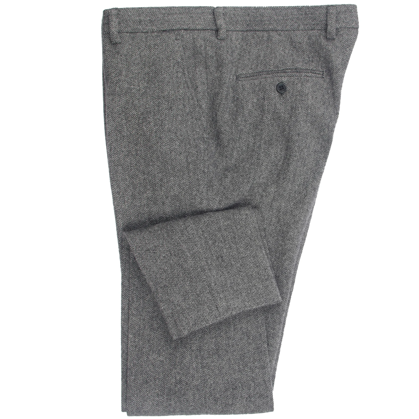 2020 Тяжелые теплые брюки из смеси шерсти темно-серые мужские облегающие деловые в