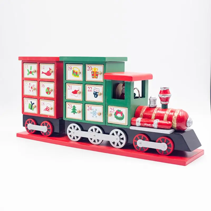 Wooden Christmas Advent Countdown Calendar Painted Train Candy Storage Decor 6XDD
Wooden Christmas Advent Countdown Calendar Painted Train Candy Storage Decor 6XDD