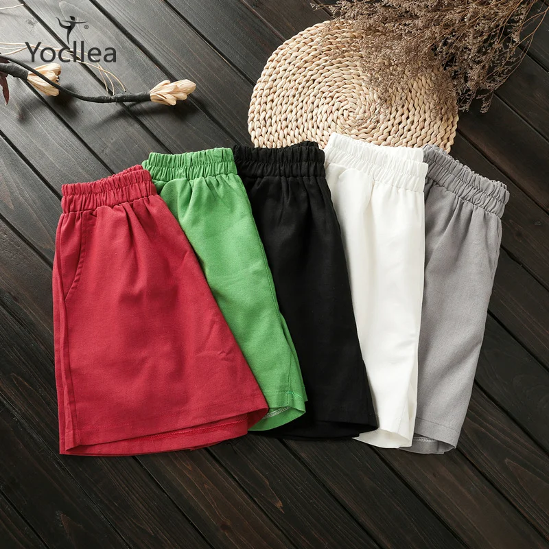 women's plus size elastic waist shorts