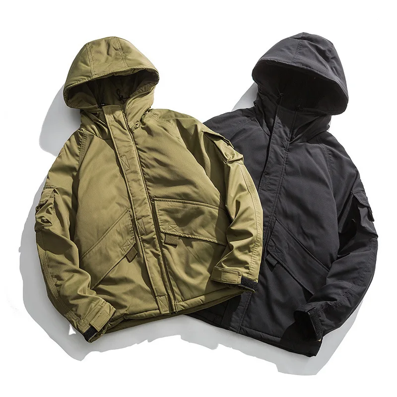 Tide Brand Spelling Color Work Clothes Function Loose Coat Male Season Student Thickening Cotton-padded Clothes Loose Even
Tide Brand Spelling Color Work Clothes Function Loose Coat Male Season Student Thickening Cotton-padded Clothes Loose Even