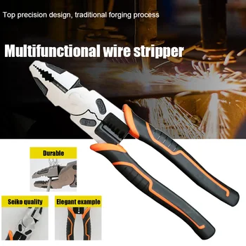 Electrician Pliers Crimping Tool 9 Inch Wire Stripper Cable Cutter Multifunctional Cutting Tools ALI88
Electrician Pliers Crimping Tool 9 Inch Wire Stripper Cable Cutter Multifunctional Cutting Tools ALI88