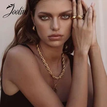 JOOLIM Jewelry Wholesale Gold Finish Chunky Rope Chain Necklace Stainless Steel Necklace
JOOLIM Jewelry Wholesale Gold Finish Chunky Rope Chain Necklace Stainless Steel Necklace