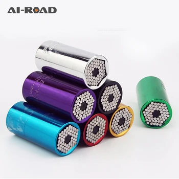 Universal Socket Gator grip Socket Wrench Set with Power Drill Adapter Chrom-Vanadium Steel from 7-19mm Self-adjusting DIY Tool 
Universal Socket Gator grip Socket Wrench Set with Power Drill Adapter Chrom-Vanadium Steel from 7-19mm Self-adjusting DIY Tool