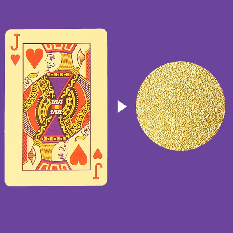 New Golden Black Matte Plastic Poker Cards Waterproof 11