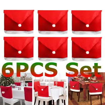 6Pcs/Set 50x65cm Christmas Red Hat Chair Dinner Table Back Cover Home Decor Christmas Decor for Home Party Festival Gifts
6Pcs/Set 50x65cm Christmas Red Hat Chair Dinner Table Back Cover Home Decor Christmas Decor for Home Party Festival Gifts