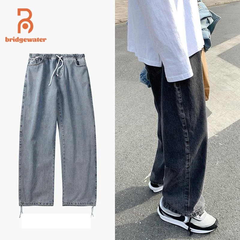 BRIDGEWATER Men Wide Leg Ankle Tie Jeans Sring Autumn Winter Trousers Men High Waisted Baggy Jeans Harajuku Straight Denim Pants
BRIDGEWATER Men Wide Leg Ankle Tie Jeans Sring Autumn Winter Trousers Men High Waisted Baggy Jeans Harajuku Straight Denim Pants