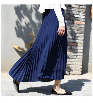 WEPBEL Women Pleated Skirt Solid Color High Waist Fashion New Muslim Clothing Elastic
WEPBEL Women Pleated Skirt Solid Color High Waist Fashion New Muslim Clothing Elastic