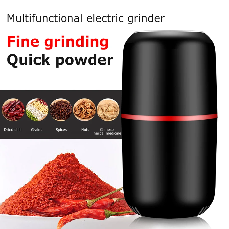 Mini Electric Coffee Grinder Multifunction Kitchen Salt Pepper Household Powerful Beans Herbs Spice Nuts Mill Machine | Бытовая техника