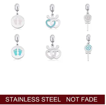 Cute Enamel Foot Print Pendant Stainless Steel Pink Color Charms For Bracelet Jewelry Making For Women
Cute Enamel Foot Print Pendant Stainless Steel Pink Color Charms For Bracelet Jewelry Making For Women