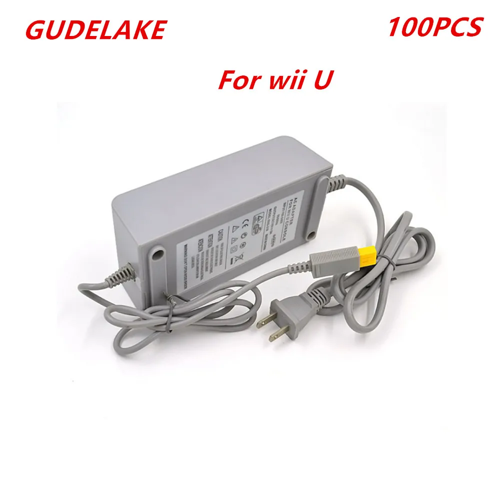 100pcs EU/US Plug AC Power Supply for Nintend Wii U Game Console | Электроника