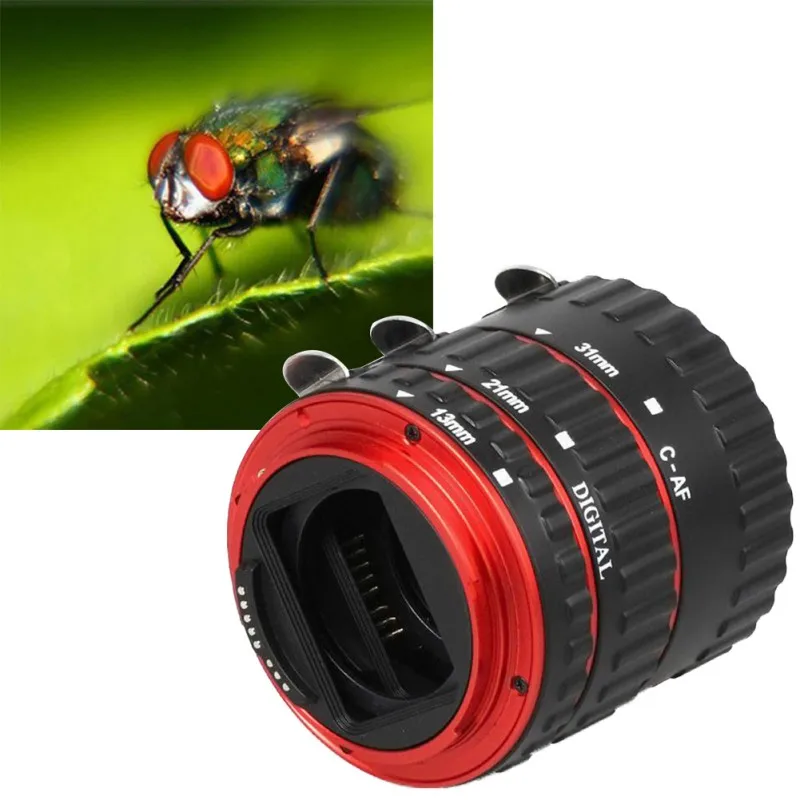 High quality Colorful Metal TTL Auto Focus AF Macro Extension Tube Ring for Canon EOS EF EF-S 60D 7D 5D II 550D Red
High quality Colorful Metal TTL Auto Focus AF Macro Extension Tube Ring for Canon EOS EF EF-S 60D 7D 5D II 550D Red