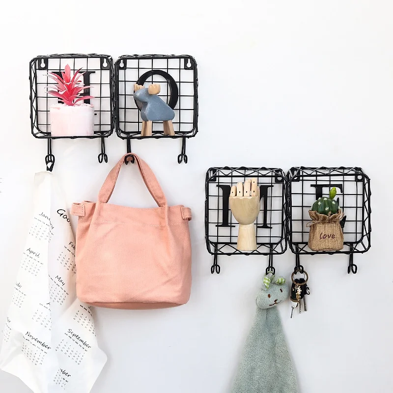 Minimalist Wrought Iron Wall Shelf Wall-Mounted Grid Storage Racks Multi-Function Wall Finishing Shelf Organizer Storage Shelf
Minimalist Wrought Iron Wall Shelf Wall-Mounted Grid Storage Racks Multi-Function Wall Finishing Shelf Organizer Storage Shelf