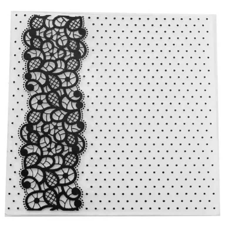 Plastic Embossing folders Stencils for Scrapbooking DIY Lace and Dot Template Making Photo Album Card Handmade Decor 15*15cm
Plastic Embossing folders Stencils for Scrapbooking DIY Lace and Dot Template Making Photo Album Card Handmade Decor 15*15cm