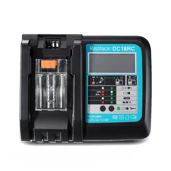 Fast Charger DC18RC Digital Display 14.4V/18V 3A USB Port for Makita Replace DU55
Fast Charger DC18RC Digital Display 14.4V/18V 3A USB Port for Makita Replace DU55