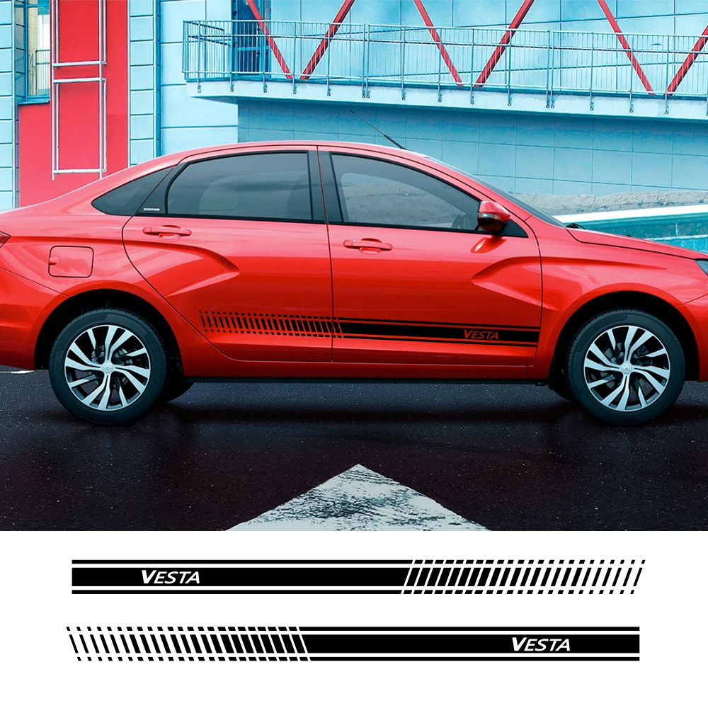 2PCS/Set Car Door Side Skirt Long Stripes Graphics Vinyl Stickers Decals For Lada Vesta Captivation Auto Body Decor Accessories
2PCS/Set Car Door Side Skirt Long Stripes Graphics Vinyl Stickers Decals For Lada Vesta Captivation Auto Body Decor Accessories